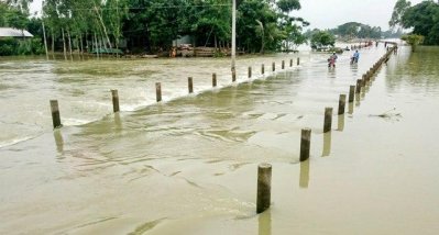 জামালপুরে বন্যা পরিস্থিতির অবনতি (ছবি: ফোকাস বাংলা)