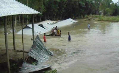 রৌমারীতে গাছবাড়ি মডেল উচ্চ বিদ্যালয় (ছবি- কুড়িগ্রাম প্রতিনিধি)