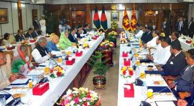 প্রধানমন্ত্রী শেখ হাসিনা ও প্রেসিডেন্ট মাইথ্রিপালা সিরিসেনার মধ্যে দ্বিপক্ষীয় বৈঠক