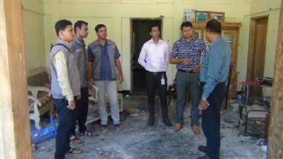 নাসিরপুর ও বড়হাটের জঙ্গি আস্তানা দুটি পরিদর্শন করেছে সিআইডি একটি দল (সূত্র- প্রতিনিধি)