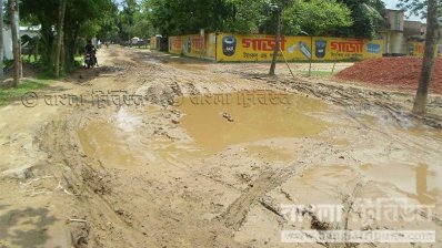 শ্রীপুর-বরমী সড়কের বেহাল দশা