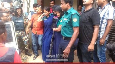 গ্রেফতারকৃত গৃহকর্ত্রী শাহানা 