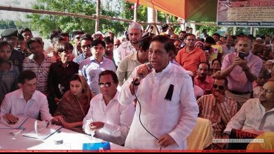 জামালপুরে এক অনুষ্ঠানে মোফাজ্জল হোসেন চৌধুরী মায়া (ছবি- প্রতিনিধি)