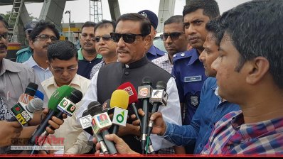 নারায়ণগঞ্জের সোনারগাঁয়ে যানজট পরিস্থিতি পরিদর্শনে সেতুমন্ত্রী ওবায়দুল কাদের 
