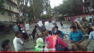দিনে দু'বার প্লাবিত হয় সিডিএ আবাসিক এলাকা