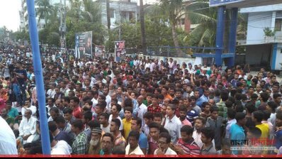 যশোরে জেলা সদর ও শহর আওয়ামী লীগের আয়োজিত জনসভা (ছবি- প্রতিনিধি)