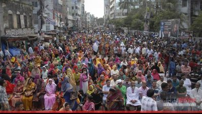 যশোরে জেলা সদর ও শহর আওয়ামী লীগের আয়োজিত জনসভা (ছবি- প্রতিনিধি)