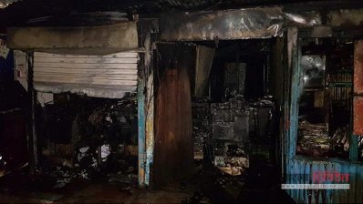 ব্রাহ্মণবাড়িয়ায় আগুনে ৮টি দোকান পুড়ে ছাই