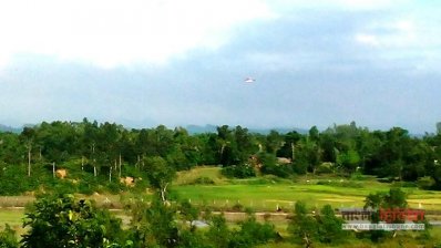 রাখাইনের আকাশে হেলিকপ্টার