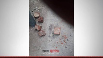 আনিসুর রহমান আনিন গুলিবিদ্ধ হওয়ার স্থানটি ইট দিয়ে ঘিরেছে পুলিশ
