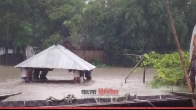 বন্যার সময় প্লাবিত একটি এলাকা (ফাইল ছবি)