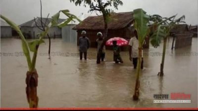 বন্যার সময় প্লাবিত একটি এলাকা (ফাইল ছবি)