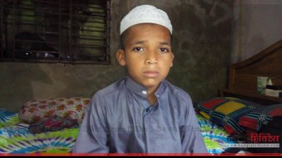 নির্যাতিত শিশু তাওহীদুল ইসলাম ওরফে শোয়েব মোল্লা (ছবি- প্রতিনিধি)