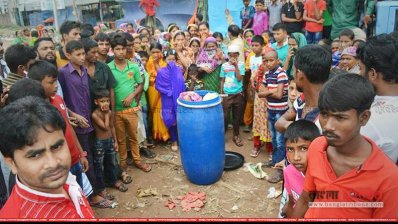 গাজীপুরে ড্রামের ভেতরে হতভাগ্য নারীর লাশ