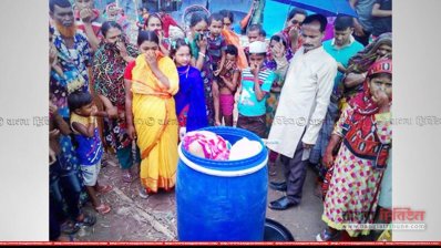 গাজীপুরে ড্রামের ভেতরে হতভাগ্য নারীর লাশ