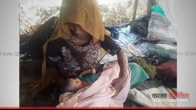 পাহাড়ের ওপর সন্তান জন্ম দিয়েছেন নূর বিবি, কিন্তু পথে হারিয়েছেন মা-বাবাকে 