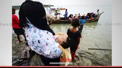 পালিয়ে আসা রোহিঙ্গারা