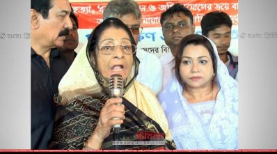 কক্সবাজারের উখিয়ায় রওশদ এরশাদ (ছবি- প্রতিনিধি)