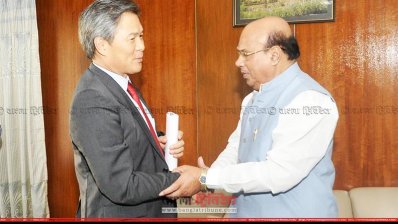 স্বাস্থ্যমন্ত্রীর সঙ্গে দক্ষিণ কোরিয়ার রাষ্ট্রদূত