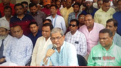 ঠাকুরগাঁওয়ে মির্জা ফখরুল ইসলাম আলমগীর (ছবি: প্রতিনিধি)