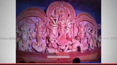 খিদিরপাড়ায় পূজা মণ্ডপ (ছবি: প্রতিনিধি)