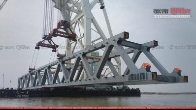পদ্মা সেতু (ছবি: মনির হোসেন সাজিদ, শরীয়তপুর প্রতিনিধি)