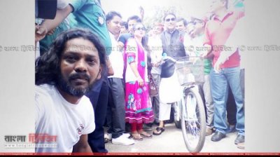 শামস-এর এই সাইকেলটি চালিয়ে ২২ সেপ্টেম্বর র&zwnj;্যালির উদ্বোধন করেন মন্ত্রী