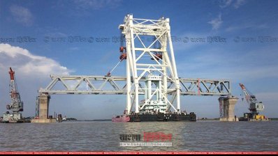পদ্মা সেতু (ছবি: মনির হোসেন সাজিদ, শরীয়তপুর প্রতিনিধি)