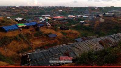 মধুরছড়ায় রোহিঙ্গা বসতি (ছবি: প্রতিনিধি)