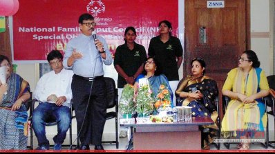 এনএফআইসি&rsquo;র অনুষ্ঠানে বক্তব্য রাখছেন স্পেশাল অলিম্পিক বাংলাদেশের ন্যাশনাল ডিরেক্টর ফারুকুল ইসলাম
