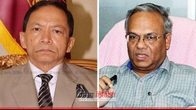 প্রধান বিচারপতি এস কে সিনহা ও রুহুল কবির রিজভী