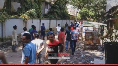 নেত্রকোনায় পুলিশের ধাওয়ায় পণ্ড হয়ে যাওয়া যুবদলের মিছিল (ছবি: প্রতিনিধি)