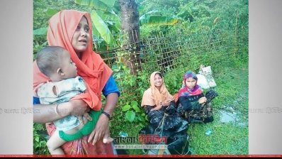 বাংলাদেশে আশ্রয় নেওয়া হিন্দু রোহিঙ্গারা (ছবি: কক্সবাজার প্রতিনিধি)