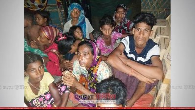 বাংলাদেশে আশ্রয় নেওয়া হিন্দু রোহিঙ্গারা (ছবি: কক্সবাজার প্রতিনিধি)