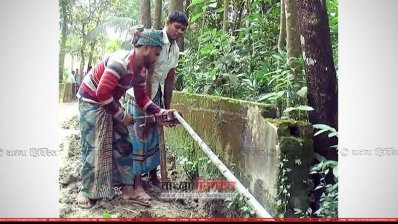 অবৈধ গ্যাস লাইন উচ্ছেদ করা হচ্ছে