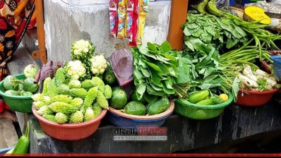 বগুড়ায় বাজারে উঠতে শুরু করেছে রবি শস্য (ছবি: বগুড়া প্রতিনিধি)