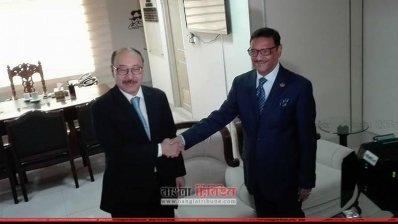 সেতুমন্ত্রীর সঙ্গে ভারতের হাইকমিশনার  