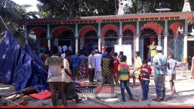 নাসিরনগরে হামলা (ফাইল ছবি)  