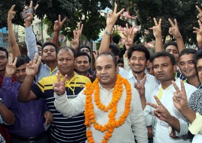 জয়ের পর নাইমুর রহমান দুর্জয়। ছবি-বিসিবি
