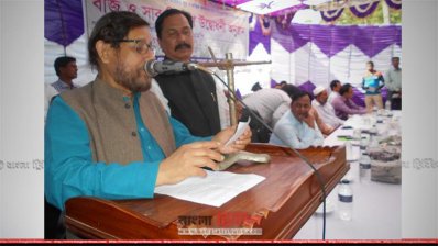 বক্তব্য রাখছেন আসাদুজ্জামান নূর (ছবি- প্রতিনিধি)