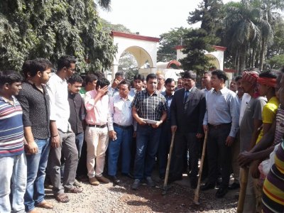 ইবির অভ্যন্তরীণ সড়কের সংস্কার কাজ শুরু