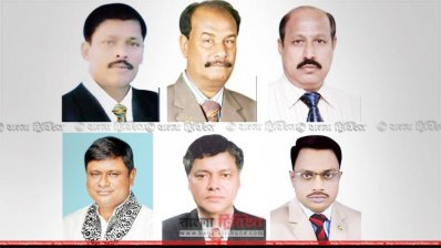 গাইবান্ধা-৪ আসনের মনোনয়নপ্রত্যাশী (ওপরে বাঁ থেকে ফারুক কবির আহমেদ, অধ্যক্ষ আবুল কালাম আজাদ, অধ্যক্ষ আব্দুল মান্নান মণ্ডল, (নিচে বাঁ থেকে) আব্দুল লতিফ প্রধান, প্রকৌশলী মনোয়ার হোসেন চৌধুরী, কাজী মো. মশিউর রহমান
