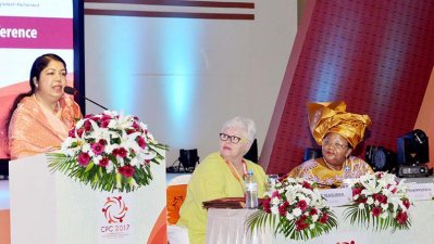 &lsquo;৩৬তম স্মল ব্রাঞ্চেস কনফারেন্সে&rsquo;র উদ্বোধনী অনুষ্ঠানে প্রধান অতিথির বক্তব্য রাখছেন স্পিকার শিরীন শারমিন চৌধুরী (ছবি- ফোকাস বাংলা)