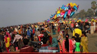 রাস মেলার জন্য প্রস্তুত কুয়াকাটা