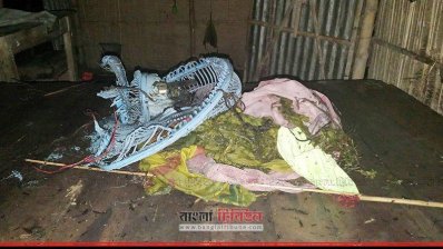 ঠাকুরগাঁওয়ে আগুনে পুড়লো  বাড়ি 