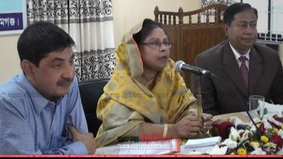 সুনামগঞ্জে মেহের আফরোজ চুমকি (ছবি: প্রতিনিধি)