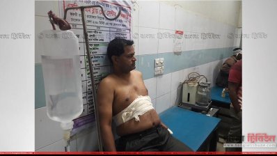 চিকিৎসাধীন পুলিশ সদস্য