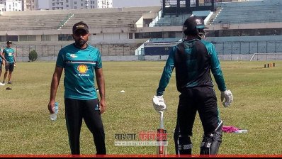 সর্বক্ষণের সঙ্গী কোচ জয়াবর্ধনে ছিলেন অনুশীলনে