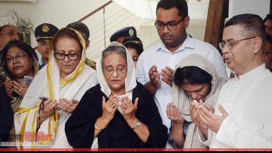 মেয়রকে প্রধানমন্ত্রীর শেষ শ্রদ্ধা 