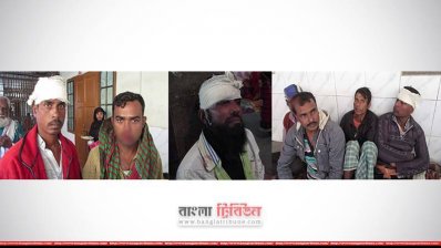 গরুতে ক্ষেতের  সবজি খাওয়াকে কেন্দ্র করে গ্রামের দুই দলের মধ্যে সংঘর্ষের ঘটনায় আহত গ্রামবাসী